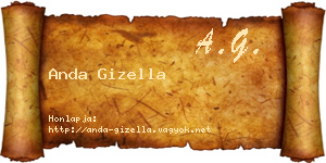 Anda Gizella névjegykártya